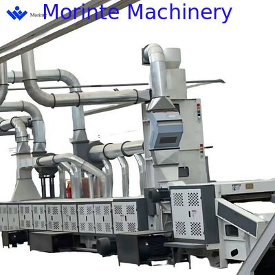 Garment waste recycling line