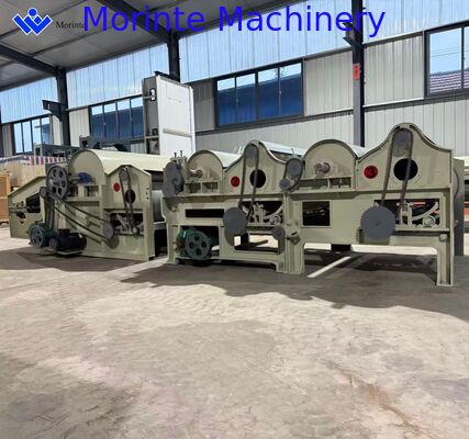 Fabric opening and recycling machine